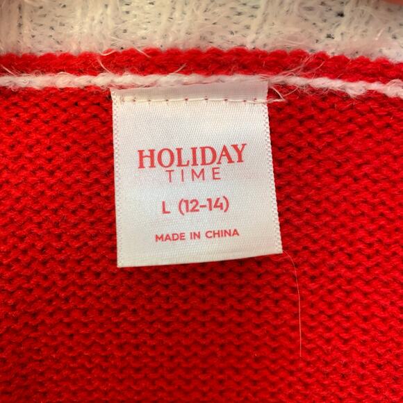 Holiday Time "Merry Christmas" Ugly Christmas Sweater Size Large - Picture 6 of 7